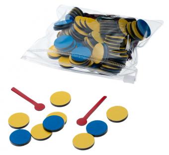 Schijfjes en rekensteeltjes (per 5) Schijfjes en rekensteeltjes (per 5)